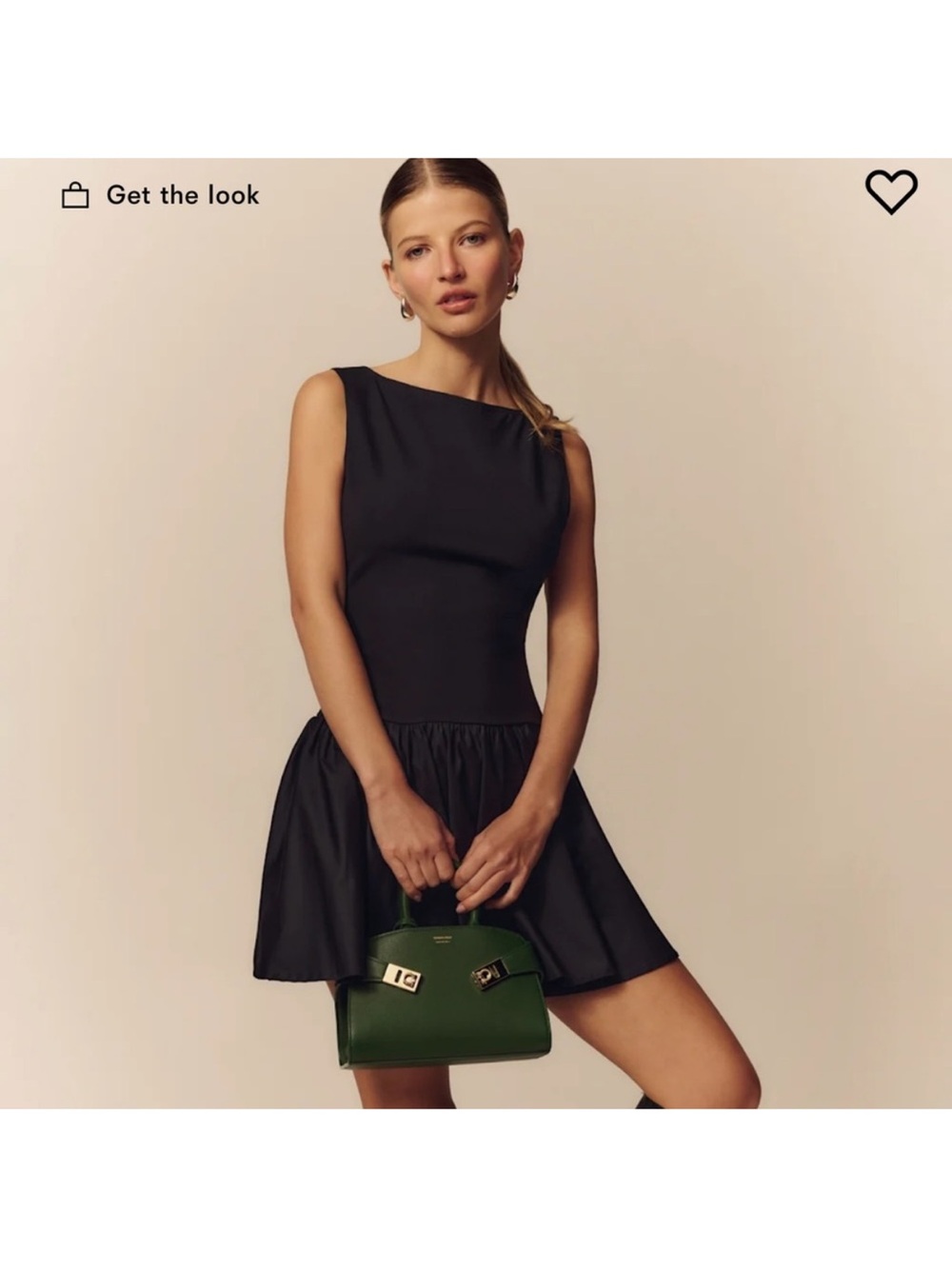 NWT, Reformation Delfina mini dress, Classic Black Sleeveless Dress, 4 - Picture 3 of 4